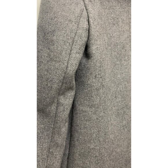 ZARA Gray Wool Blend Hooded A Line Jacket Snap Closure Size US XS - Picture 10 of 10